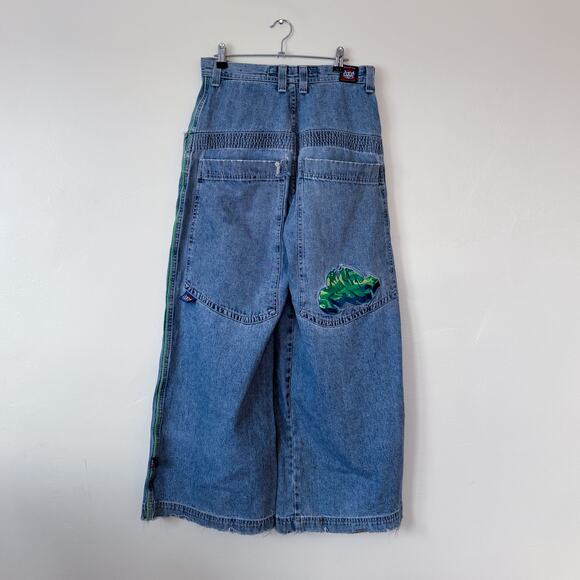 Vintage JNCO Jeans Made In USA 30x30 Baggy Skater Jeans West Coast Graffs - Picture 1 of 6